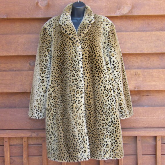 worthington leopard coat